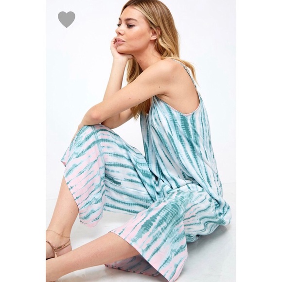 Ava Tie Dye Ombré Jumpsuit - Picture 4 of 5